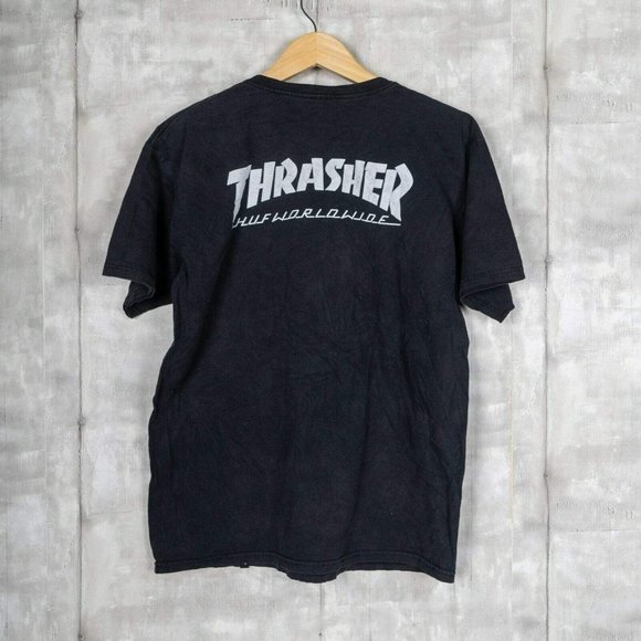 HUF Worldwide X Thrasher Magazine Collab T-shirt - Picture 1 of 6